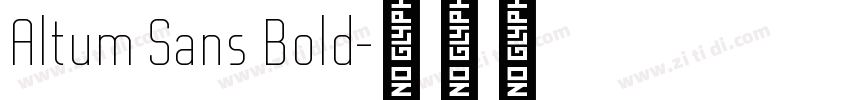 Altum Sans Bold字体转换